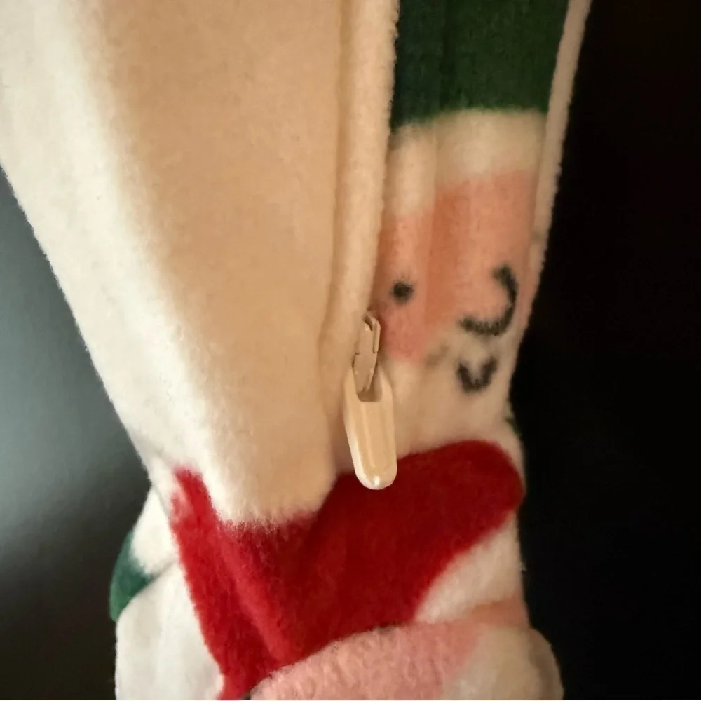 NWT Carters Christmas Santa Clause soft fleece sleeper size 12 months